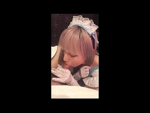 ❤️ 日本のアイドル「まゆか」、フレンチメイドのコスプレ、その1、ローションでフェラチオ、自慰行為 ❤❌ ロシアポルノ ❌️